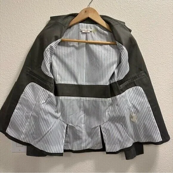 alice & olivia towork blazer gray size small - Picture 5 of 8